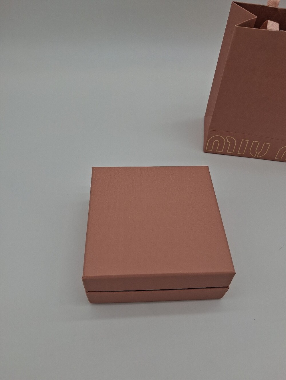 MIU MIU Pink Gift Packaging Set Box Bag Tissue RFID Booklet Cards EUC - Picture 7 of 16